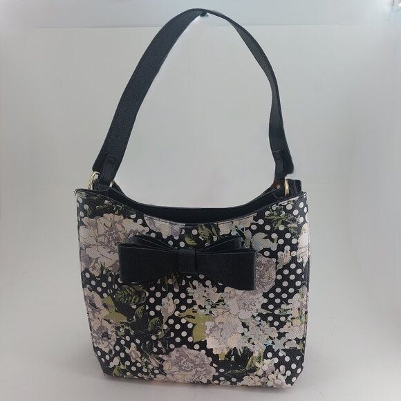 Betsey Johnson Floral Print Shoulder Bag - Picture 1 of 15
